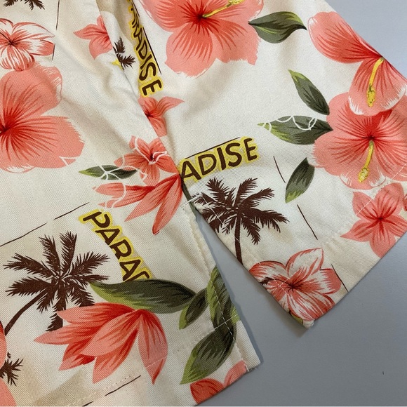 Caribbean Joe, Ladies Hawaiian Shirt, Peach/Cream, Sz XL/XXL? - Picture 4 of 8